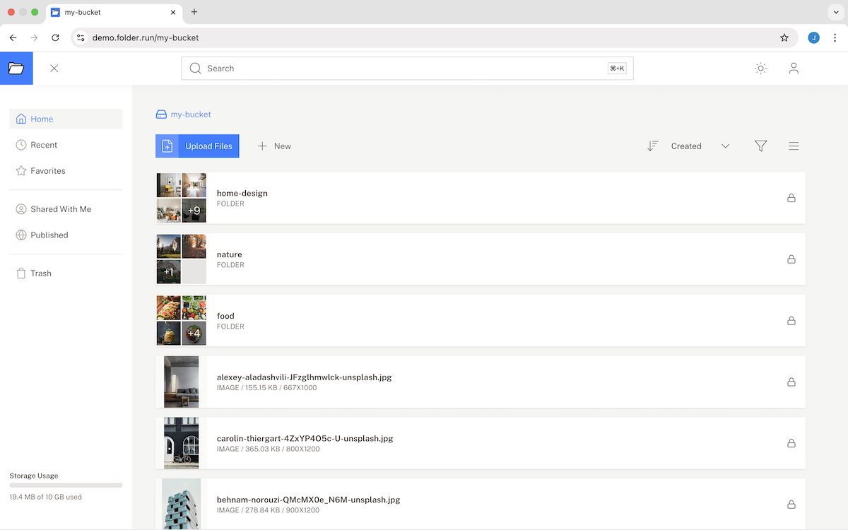 Github bansal folder folder an open source google drive alternative